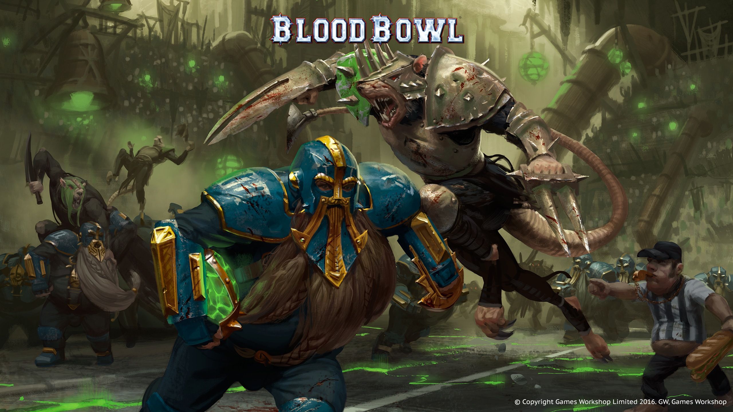 Art untuk blood bowl 3 video game.